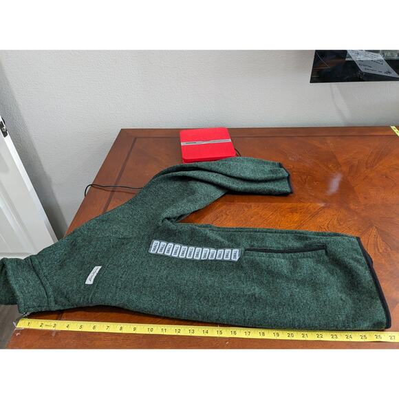 Eddie Bauer Fleece Sweater S Green Pullover High Neck Staple 1/4 Zip Pocket Cozy - Picture 10 of 12